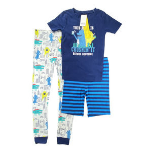 Carter's Girls Or Boys 3 Piece Cotton Pajama Set Size 7